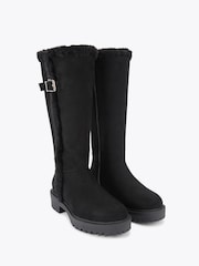 Carvela Black Cosy Long Boots - Image 2 of 4