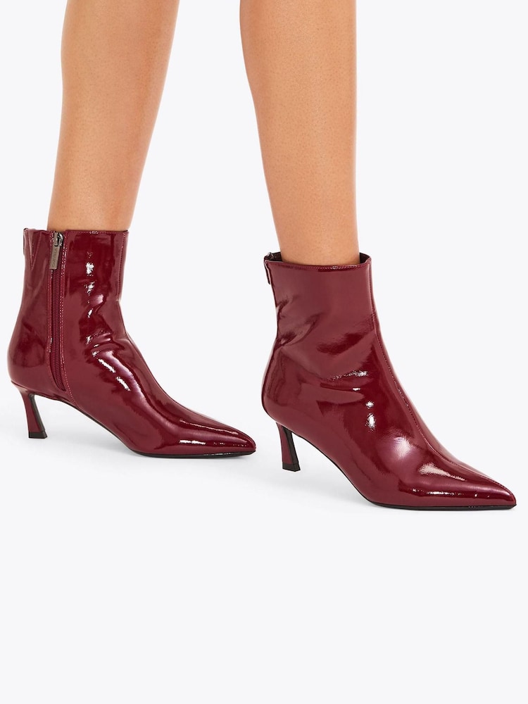 Carvela Red Ankle Boots - Image 1 of 5 Carvela Red Ankle Boots - Image 1 of 5