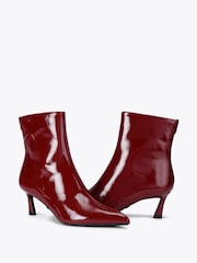 Carvela Red Ankle Boots - Image 2 of 5