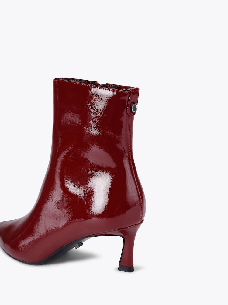 Carvela Red Ankle Boots - Image 5 of 5 Carvela Red Ankle Boots - Image 5 of 5