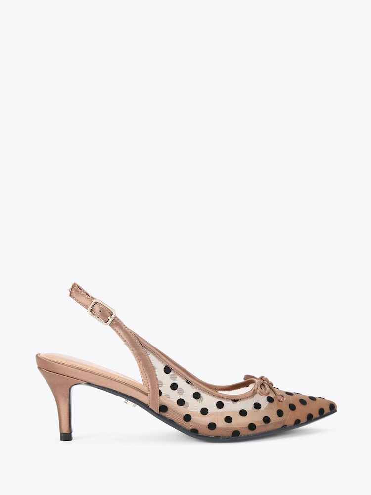Carvela Brown Positano Sling Low Shoes - Image 2 of 5