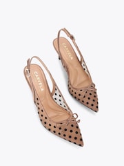 Carvela Brown Positano Sling Low Shoes - Image 3 of 5