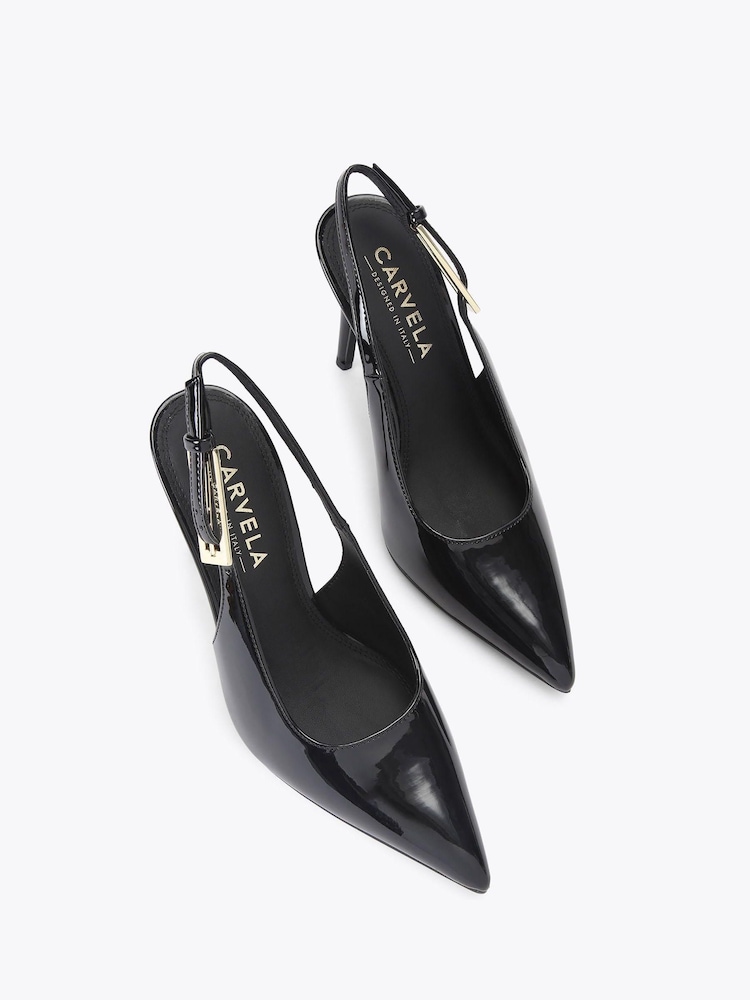 Carvela Black Slingback Shoes - Image 2 of 4 Carvela Black Slingback Shoes - Image 2 of 4