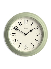 Jones Clocks Sage Green Fenchurch Wall Clock 40cm - Image 3 of 4