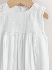 White Lace Woven Baby Romper (0mths-2yrs) - Image 3 of 8