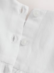 White Lace Woven Baby Romper (0mths-2yrs) - Image 7 of 8