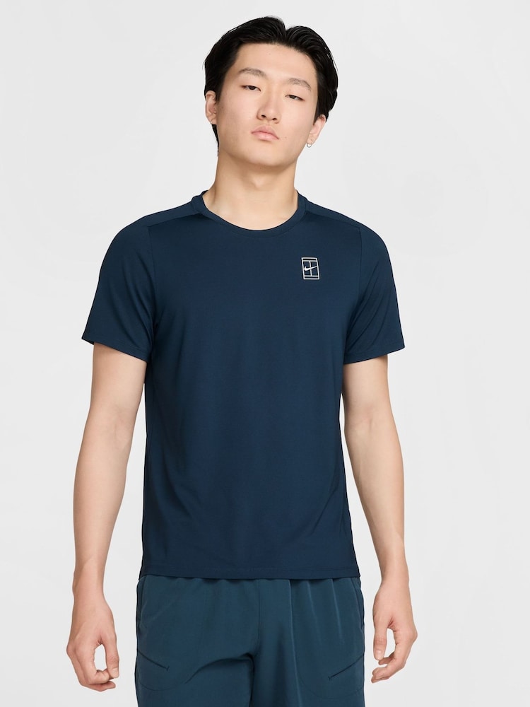 Μπλε Σκούρο/Λευκό - Μπλούζα τένις Nike Court Advantage Dri-FIT - Εικόνα 1 από 6