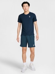 Μπλε Σκούρο/Λευκό - Μπλούζα τένις Nike Court Advantage Dri-FIT - Εικόνα 4 από 6