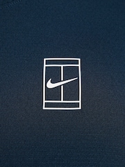 Μπλε Σκούρο/Λευκό - Μπλούζα τένις Nike Court Advantage Dri-FIT - Εικόνα 5 από 6