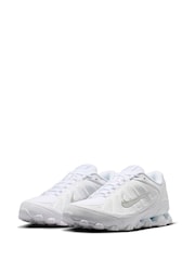 Nike White/Silver Reax 8 Trainers - Image 3 of 10