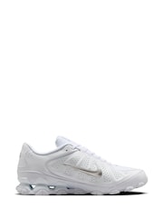 Nike White/Silver Reax 8 Trainers - Image 4 of 10