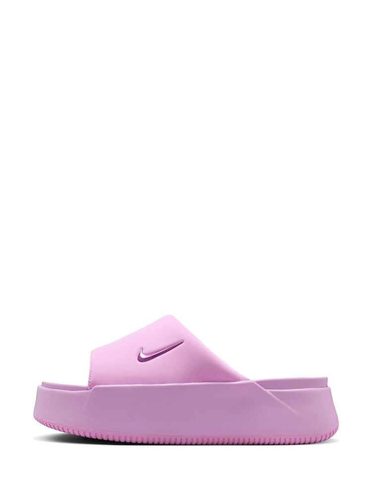 Nike Pink Calm Elevation Slides - Image 2 of 6