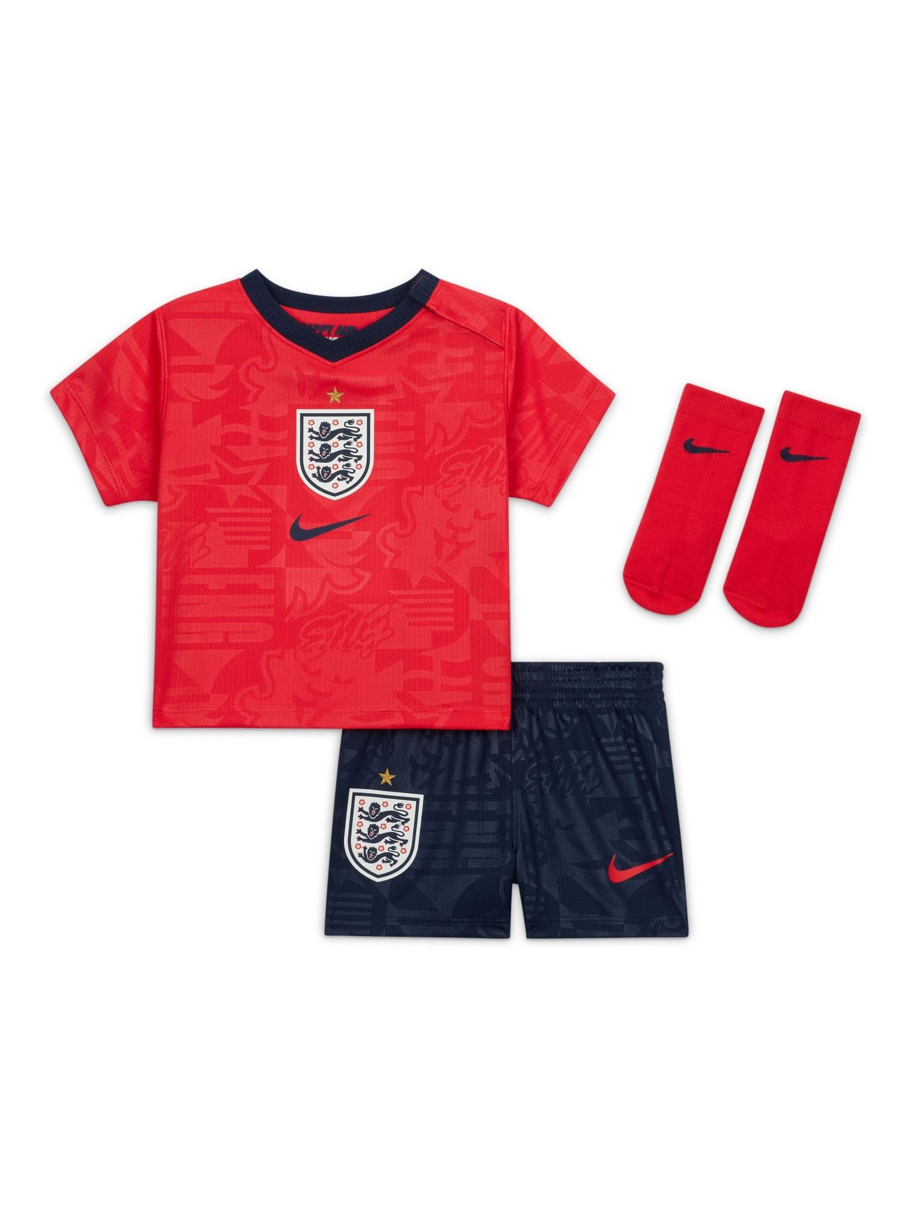Nike Men's England Away Baby Kit World Cup 2026 - Red/Navy - 9-12 Mnth - Image 2