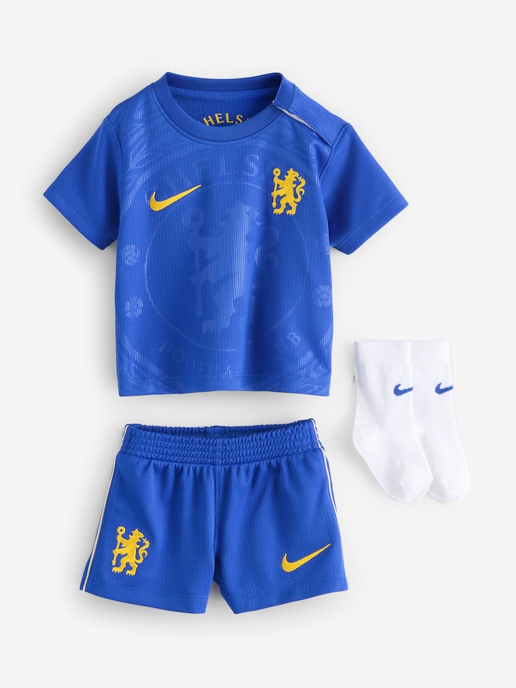Nike Blue Chelsea FC 2026/27 Home Football Shirts 3 Piece - Image 1 of 1 Nike Blue Chelsea FC 2026/27 Home Football Shirts 3 Piece - Image 1 of 1