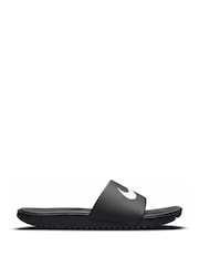 Nike Black/White Kawa Junior/Youth Sliders - Image 2 of 4