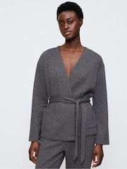 Triumph Grey Cozy Comfort Robe Top Quilted - Image 1 of 5