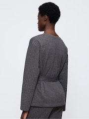 Triumph Grey Cozy Comfort Robe Top Quilted - Image 2 of 5