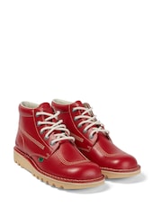 Kickers Red Adult Mens Kick Hi Leather Shoes - Image 1 of 5
