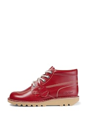 Kickers Red Adult Mens Kick Hi Leather Shoes - Image 2 of 5
