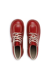 Kickers Red Adult Mens Kick Hi Leather Shoes - Image 5 of 5