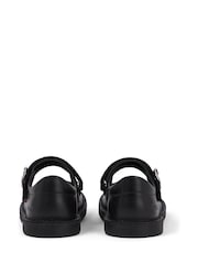 Kickers Black Junior Girls Adlar MJ Scallop Leather Shoes - Image 5 of 6