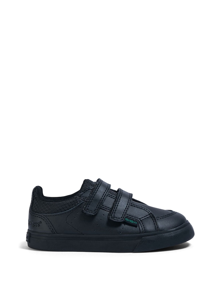 Kickers Black Infant Boys Tovni Twin Vel Leather Shoes - Image 2 of 6
