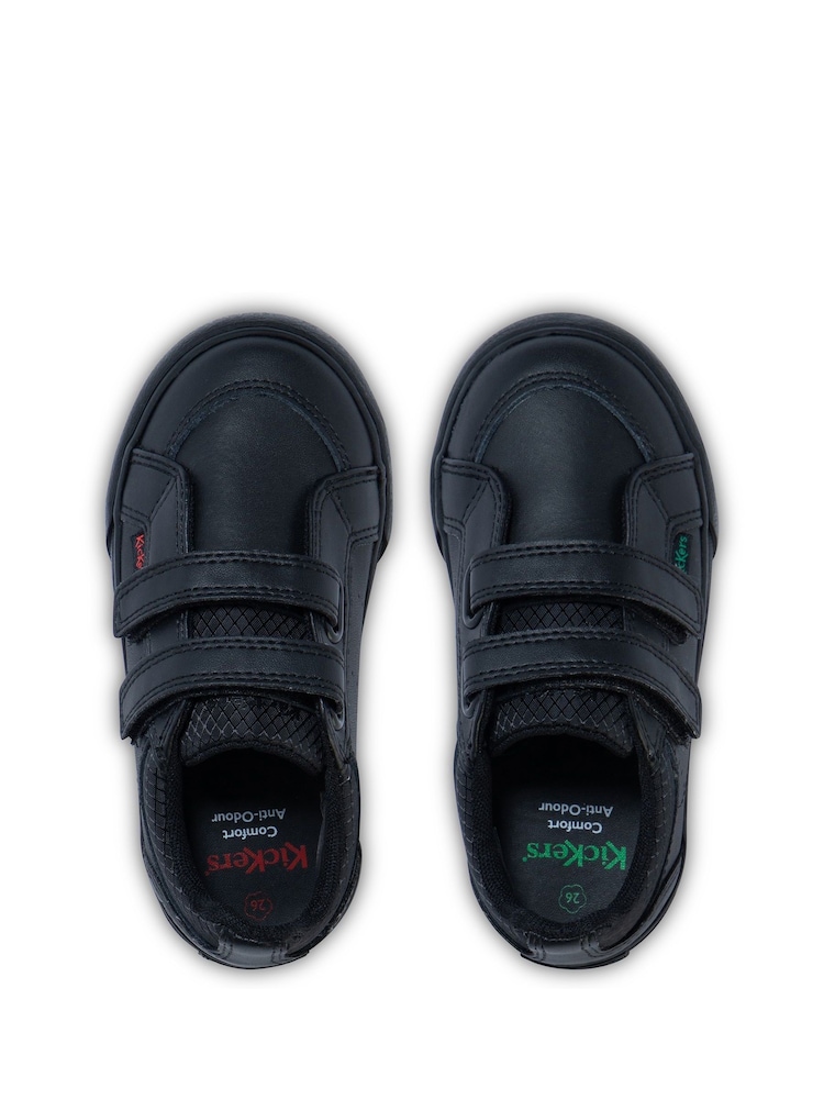Kickers Black Infant Boys Tovni Twin Vel Leather Shoes - Image 6 of 6