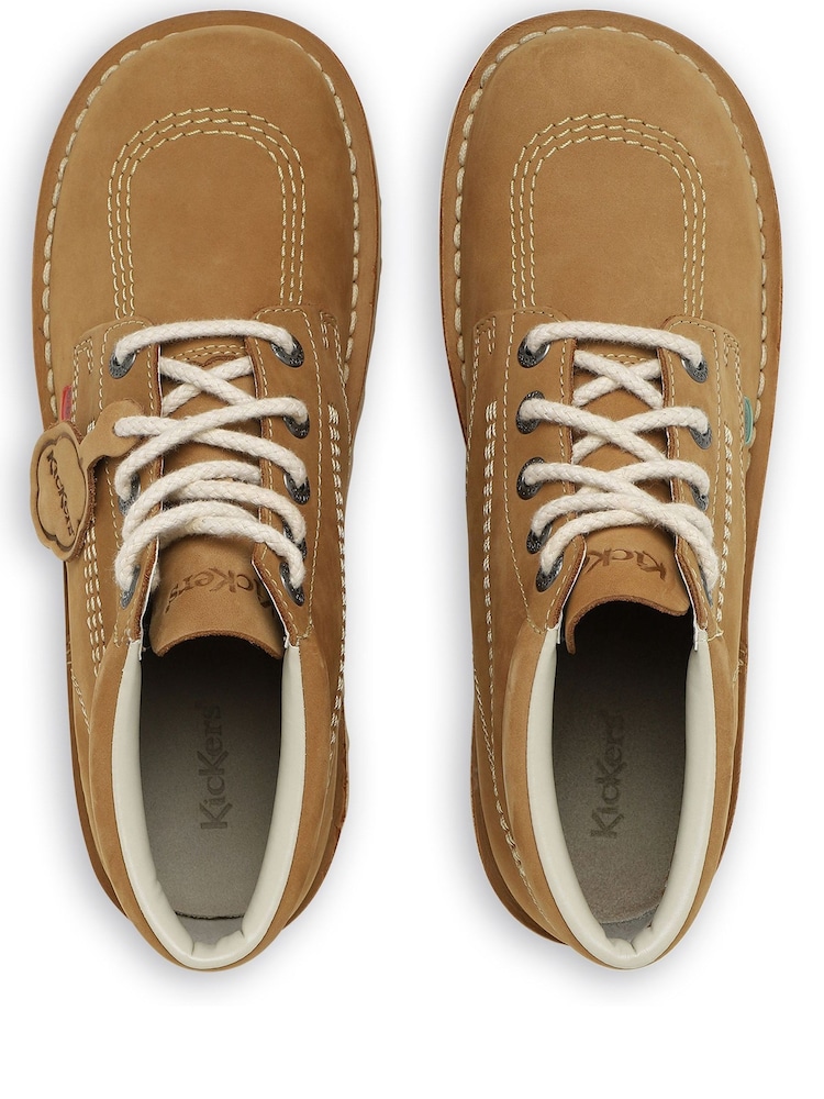Kickers Brown Adult Mens Kick Hi Nubuck Shoes - Image 6 of 6