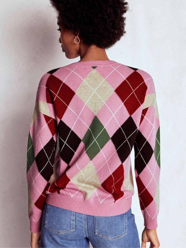 Boden Pink Lydia Cashmere Jumper - Image 2 of 6 Boden Pink Lydia Cashmere Jumper - Image 2 of 6