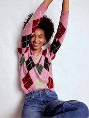 Boden Pink Lydia Cashmere Jumper - Image 3 of 6