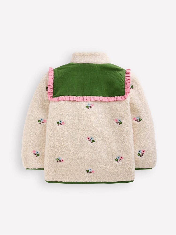 Boden Cream Pretty Borg Mix Jacket - Image 2 of 4 Boden Cream Pretty Borg Mix Jacket - Image 2 of 4