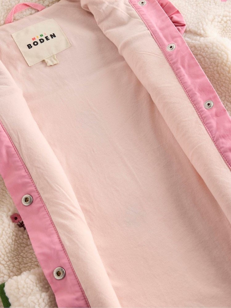 Boden Cream Pretty Borg Mix Jacket - Image 4 of 4