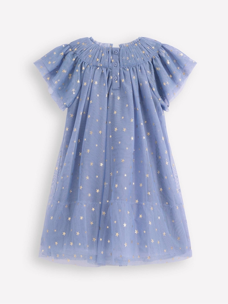 Boden Blue Tiered Tulle Dress - Image 2 of 3 Boden Blue Tiered Tulle Dress - Image 2 of 3