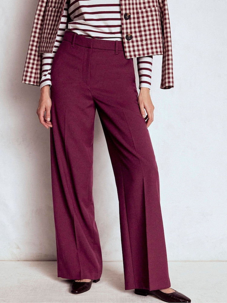 Boden Purple Belgravia Tailored Trousers - Image 1 of 5