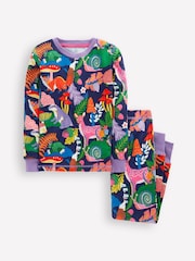 Boden Dark Green Snug Glow-In-The-Dark Pyjamas - Image 1 of 3