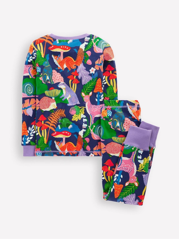 Boden Dark Green Snug Glow-In-The-Dark Pyjamas - Image 2 of 3