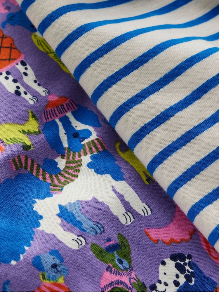 Boden Blue Twin Pack Snug Pyjamas - Image 3 of 3