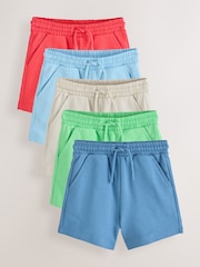 Red/Green Jersey Shorts 5 Pack (3mths-7yrs) - Image 1 of 10