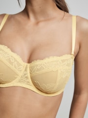 Lemon Yellow/White - 蕾丝无垫无肩带多用途文胸 2 件装 - 图片11 / 11