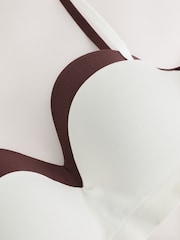 Chocolate Brown/Cream Seamless Multiway Bras 2 Pack - Image 8 of 9