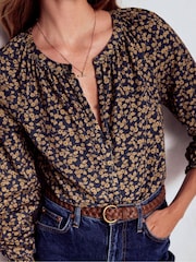 Boden Brown Isla Long Sleeve Jersey Shirt - Image 2 of 5