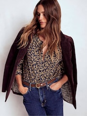Boden Brown Isla Long Sleeve Jersey Shirt - Image 4 of 5
