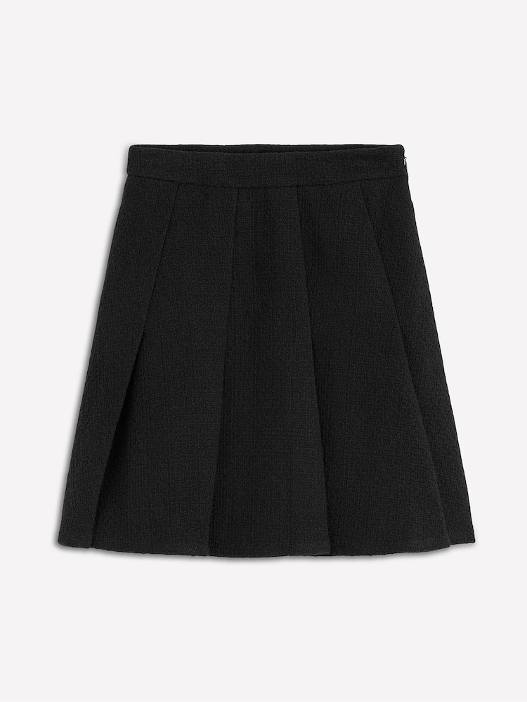 Boden Black Flippy Textured Skirt - Image 5 of 5 Boden Black Flippy Textured Skirt - Image 5 of 5
