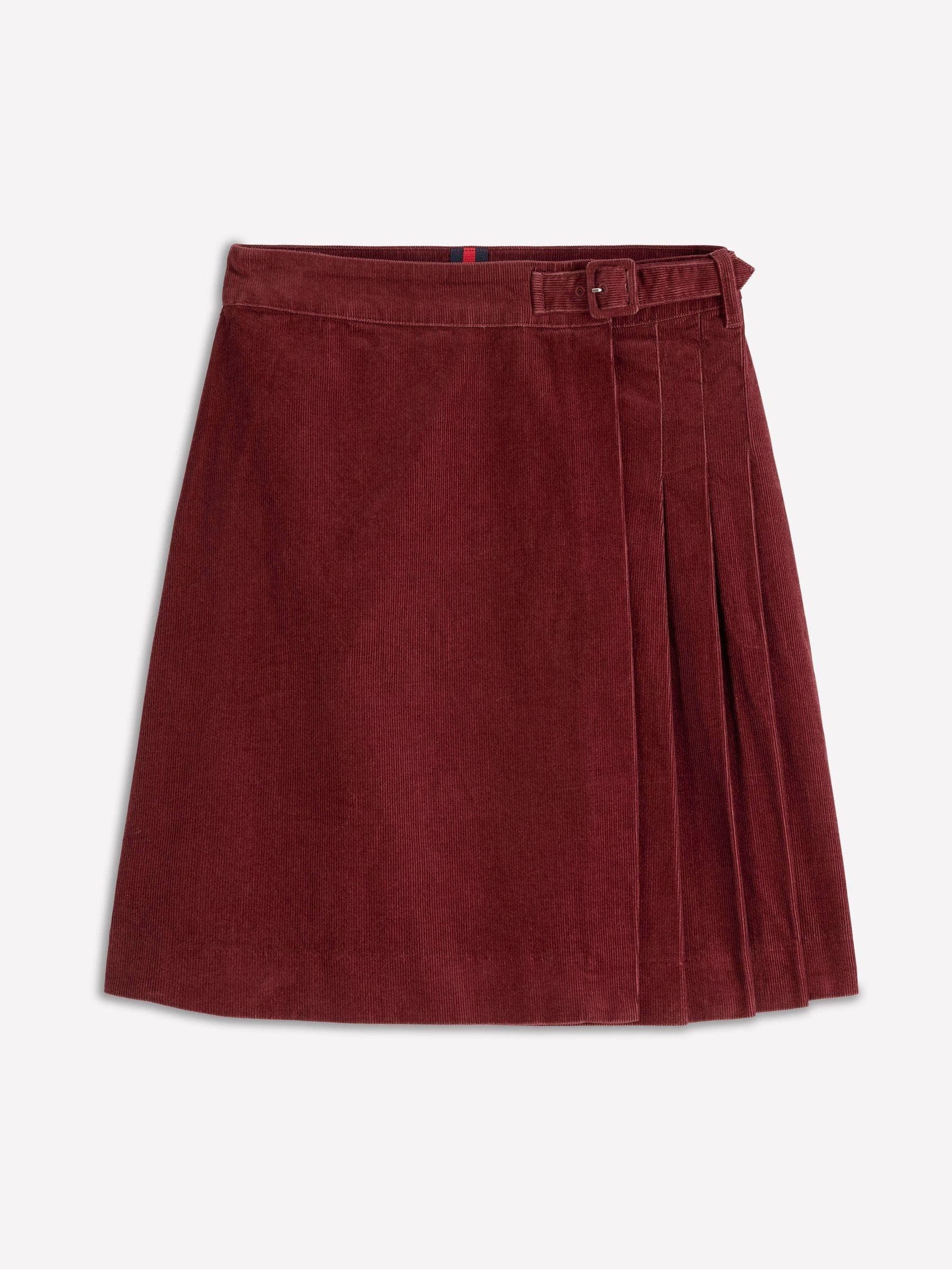 Buy Boden Brown Helen Cord Kilt Skirt from Next USA
