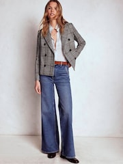 Boden Grey Boxy Double Breasted Blazer - Image 3 of 6