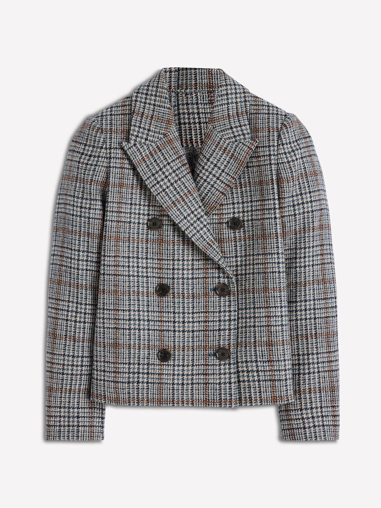 Boden Grey Boxy Double Breasted Blazer - Image 6 of 6