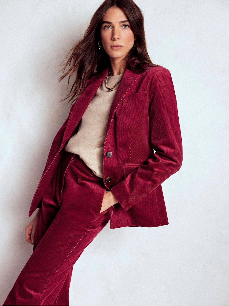 Boden Red Stamford Cord Blazer - Image 1 of 5 Boden Red Stamford Cord Blazer - Image 1 of 5