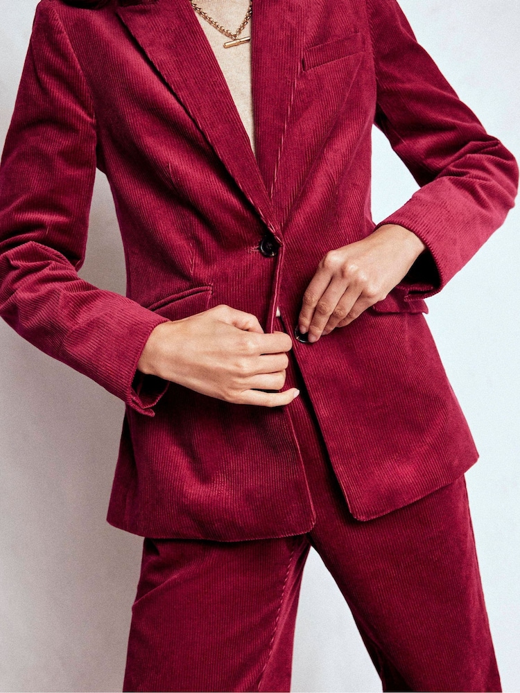 Boden Red Stamford Cord Blazer - Image 2 of 5 Boden Red Stamford Cord Blazer - Image 2 of 5