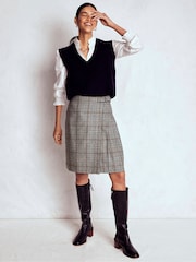 Boden Blue Helen Wool Kilt Skirt - Image 1 of 7