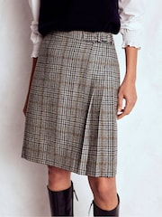 Boden Blue Helen Wool Kilt Skirt - Image 5 of 7
